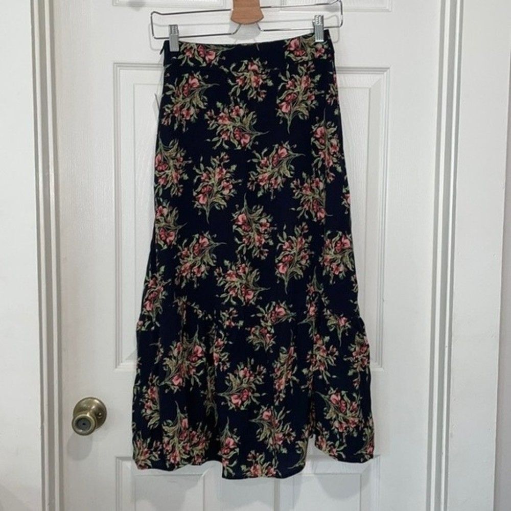 Flynn Skye Womens Size Small Maxi Floral Print Skirt - Picture 3 of 9